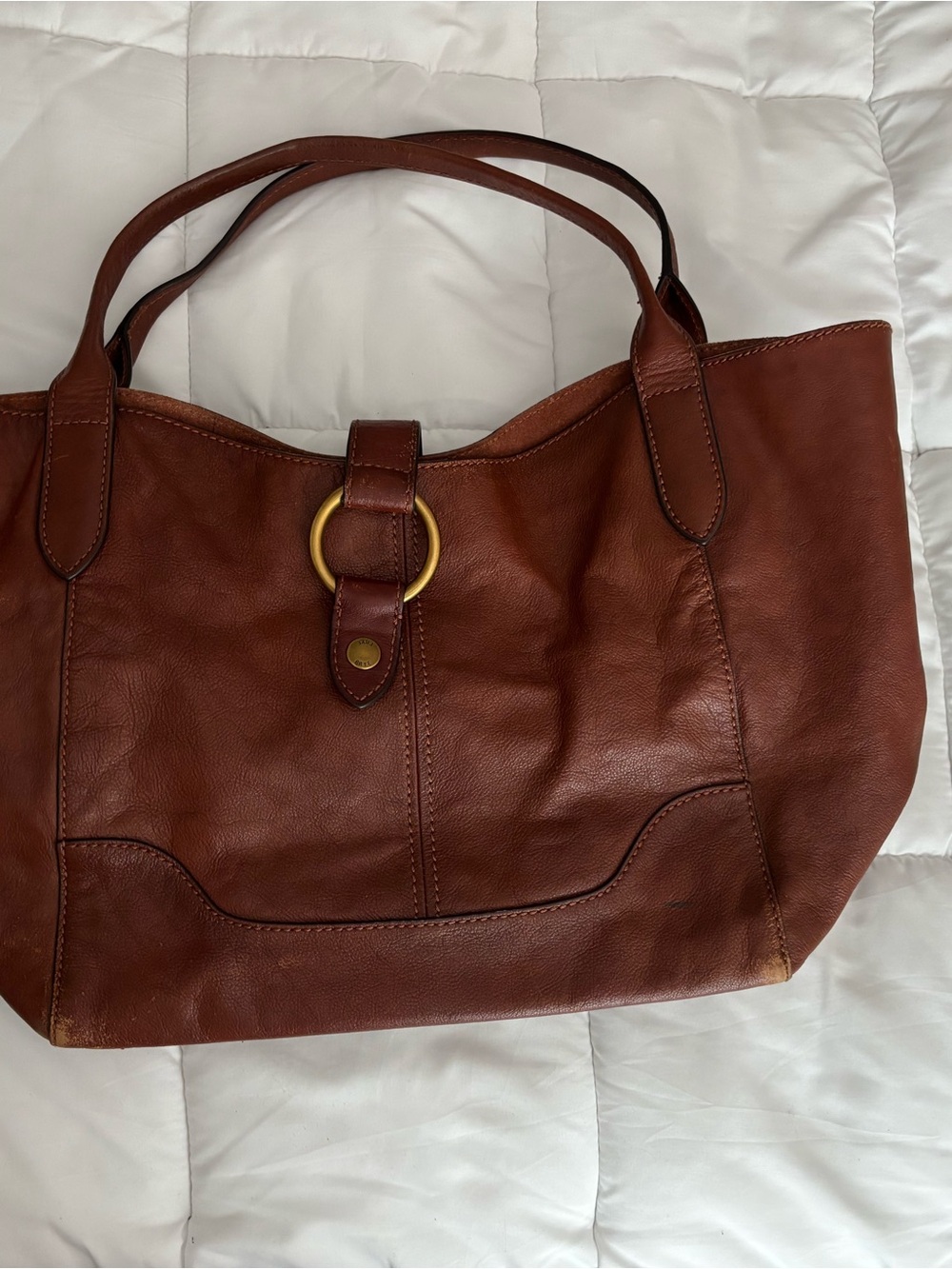 VTG Frye Leather Ring Tote Bag